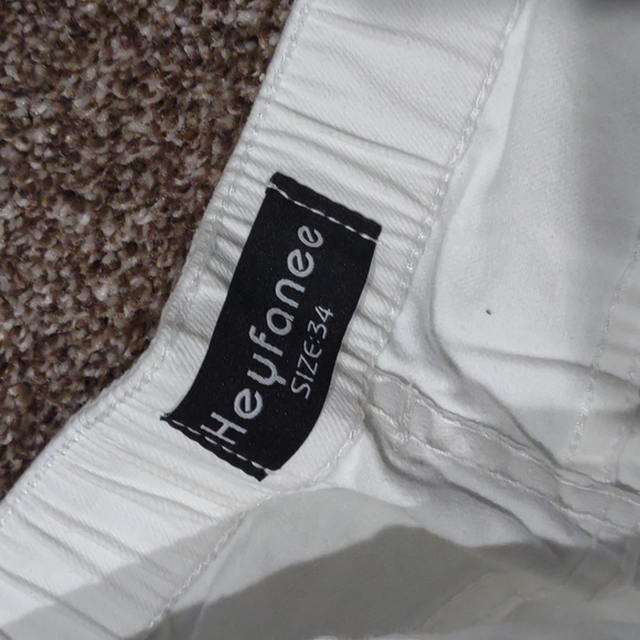 NWT HeyfaneeHeyfanee Mens Slim Fit Jeans Skinny Stretch Denim Pants 34W - Picture 8 of 10